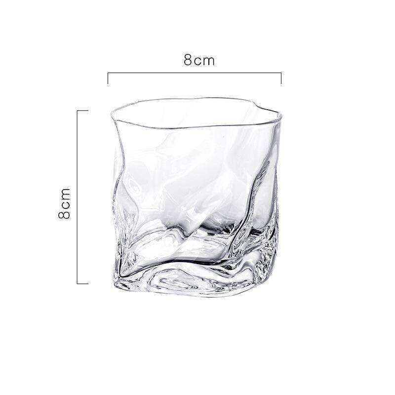 viski Vesi Origami Twist Glass, Juice Milk Beverage Glass_voghion.com