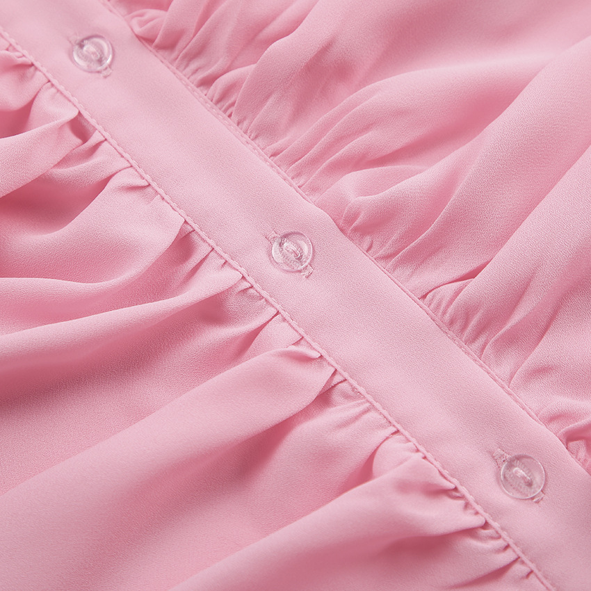 Dametøj Design flæser langærmet skjorte vinter ny stil temperament high-end cardigan top kvinde _voghion.com