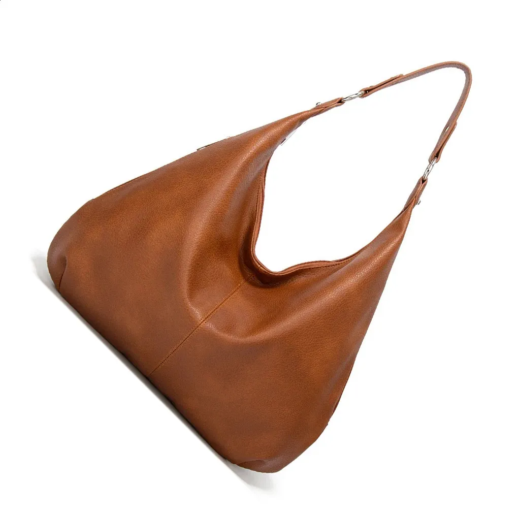 Shoulder Bag Woman Handbags Man Purse Large Capacity Retro Style Black 240829_voghion.com