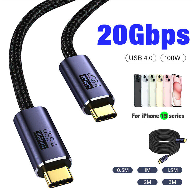 90 PD 100W Typ C USB C zu USB C Schnellladekabel Kabel für iPhone 15 16 Pro_voghion.com