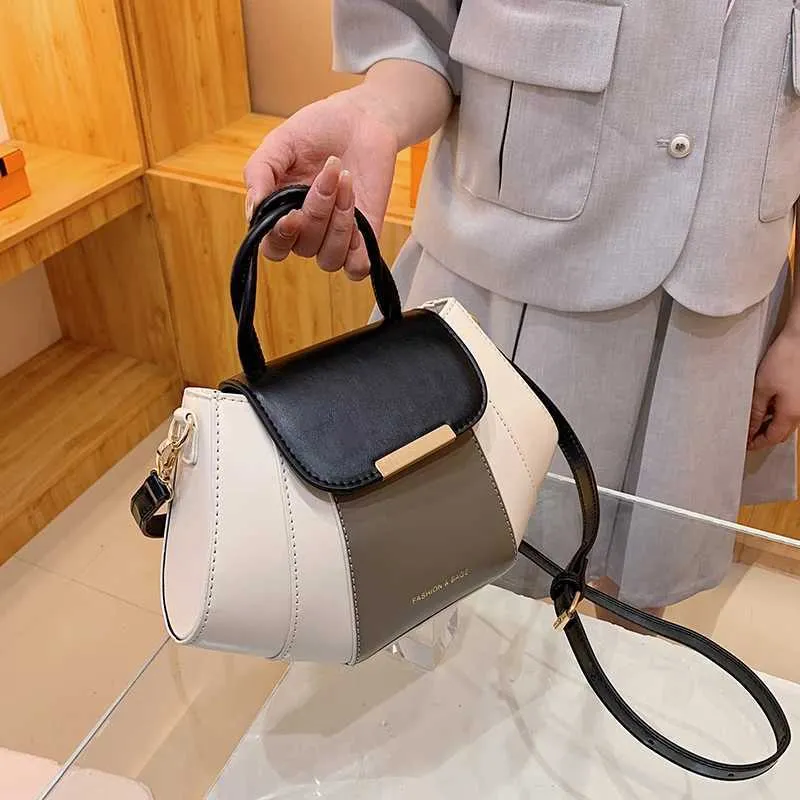 High Quality Soft Leather Handbag Women Purses Female Designer Patchwork Ladies Shoulder Crossbody Bag Sac A Main_voghion.com