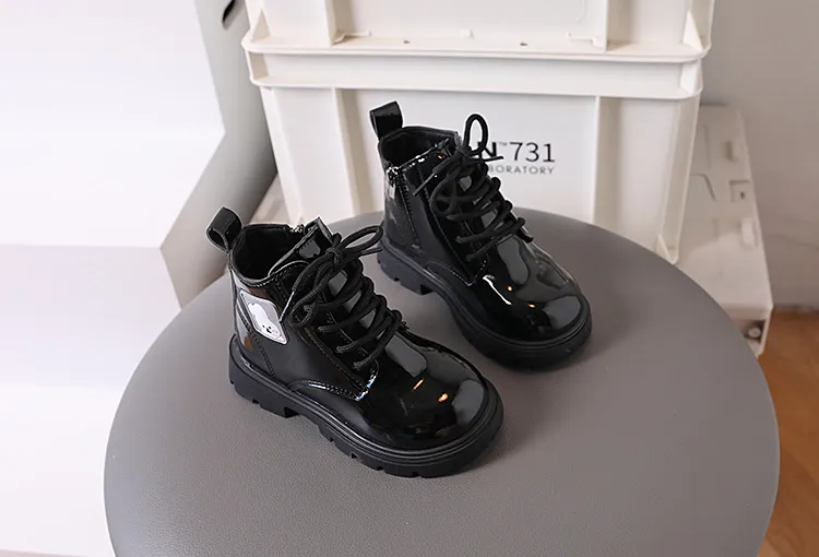 Kinder Mode Kaninchen Winter Herbst Weiche Sohle Reißverschluss Niedlichen Cartoon-Design Kurze Mädchen Schuhe Littlesprouts_voghion.com