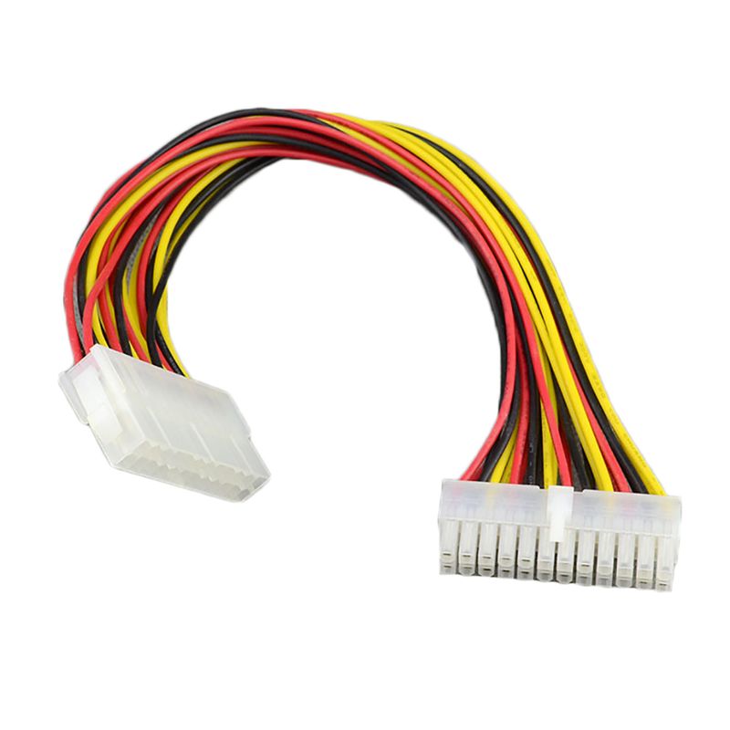 Erkek - 24Pin Dişi PC PSU Güç Adaptörü ATX Uzatma Kablosu Konektörü_voghion.com