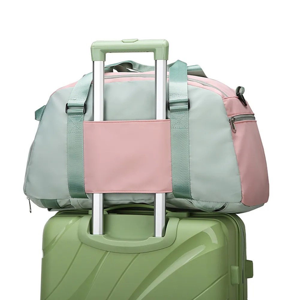 Gym Handbags Fiess Shoulder Men Women Oxford Sport Yoga Backpack Travel Tote Bag With Shoe Compartment_voghion.com