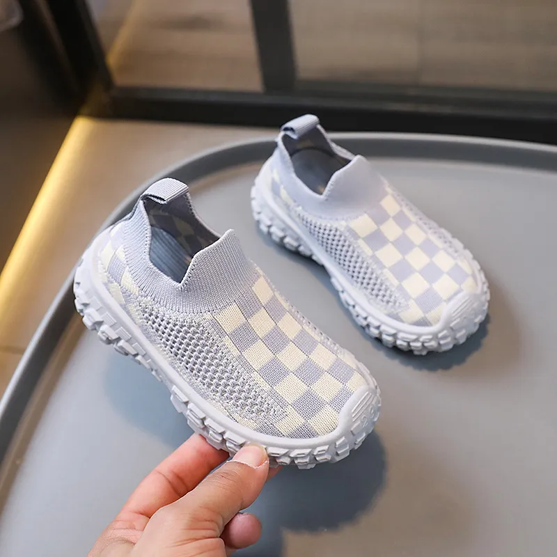 Sneakers Jenter Gutter Fritidssko Pustende netting Myke såler Happysteps Småbarnssko Størrelser US5c-US1y_voghion.com