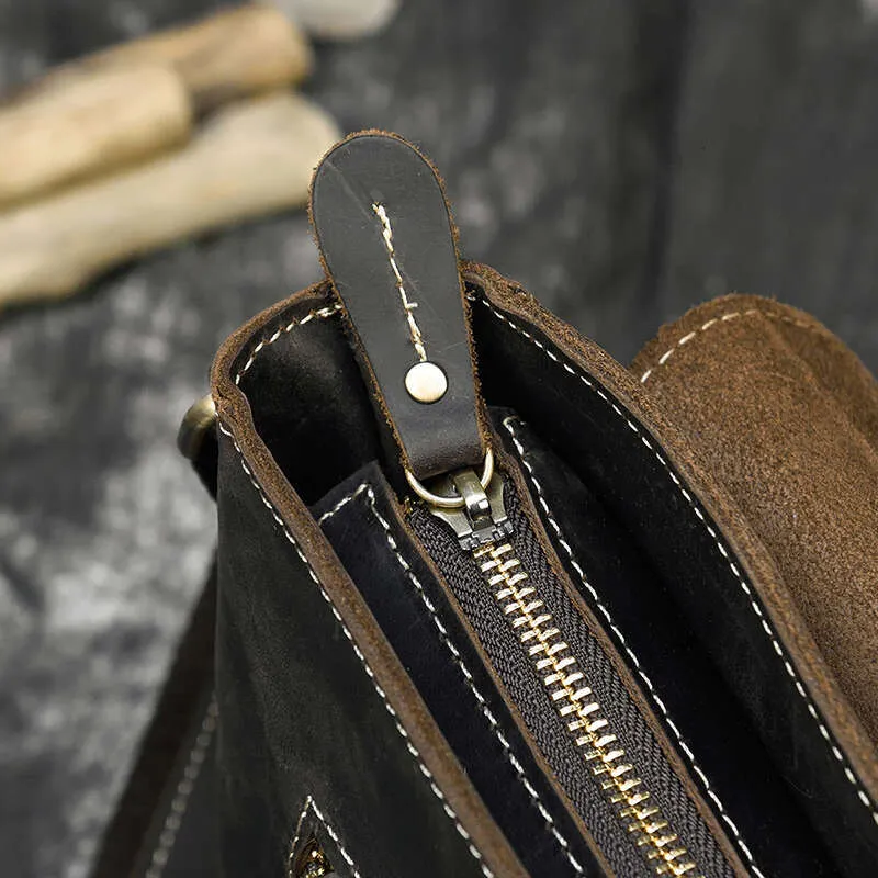 Vintage Crazy Horse Aktentaschen Laptop Büro Für Männer Abdeckung Messenger herren Leder Tasche Computer Taschen_voghion.com