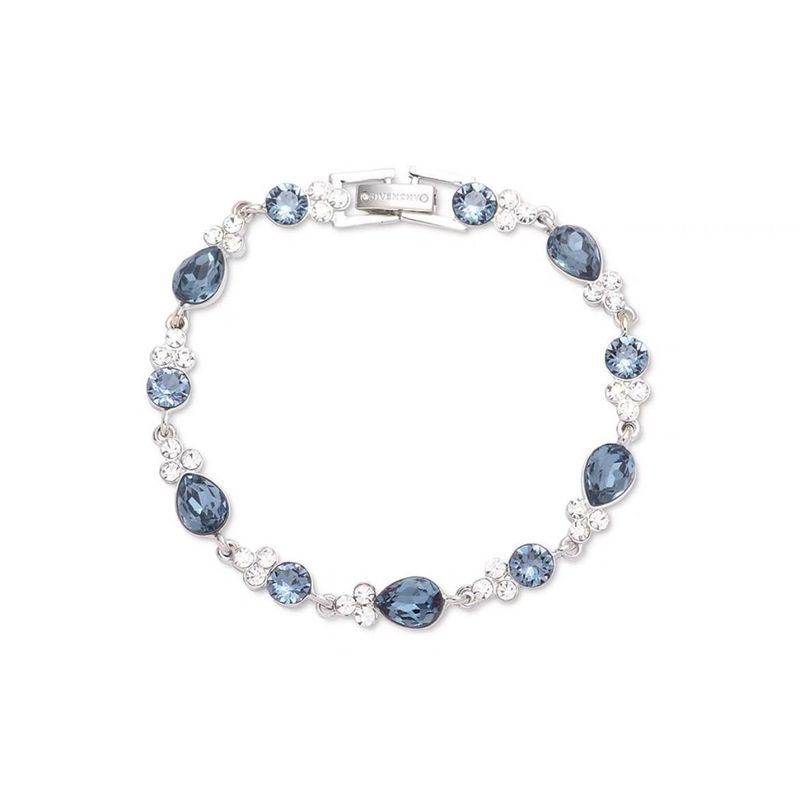 Jijia Echtes Zweifarbiges Design Kristallarmband Damen Blau Mode Neues Geschenk Für Freundin_voghion.com