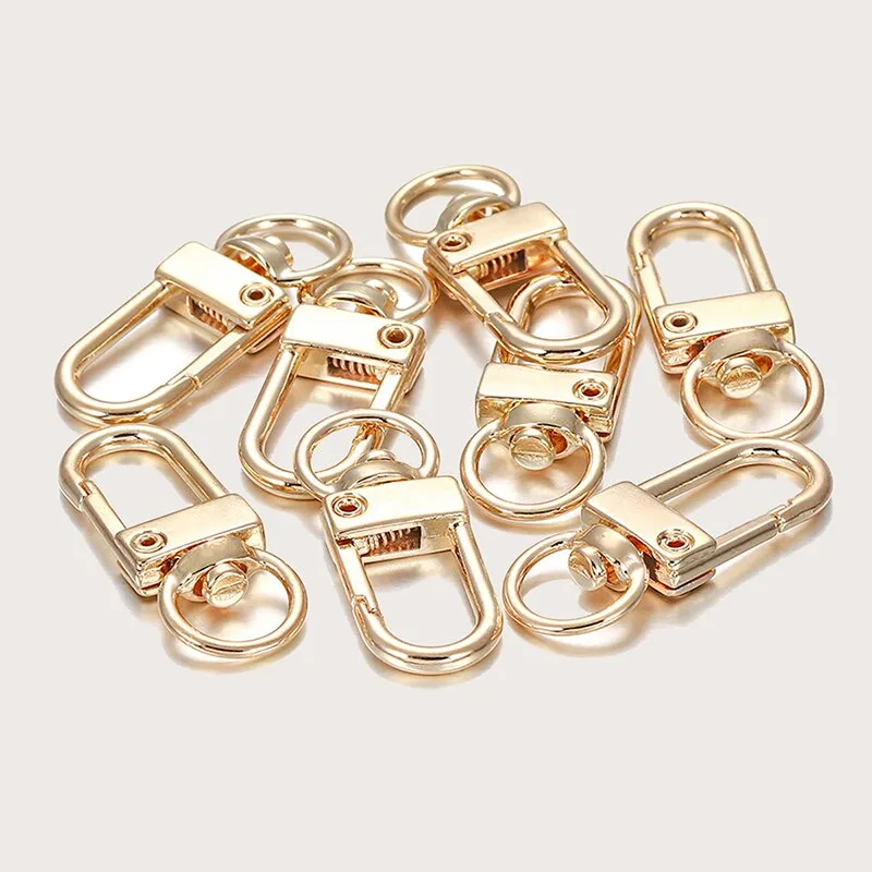 8pcs/lot Metal Universal Multi Color Optional Key Alloy Lobster Buckle Bag Accessories_voghion.com