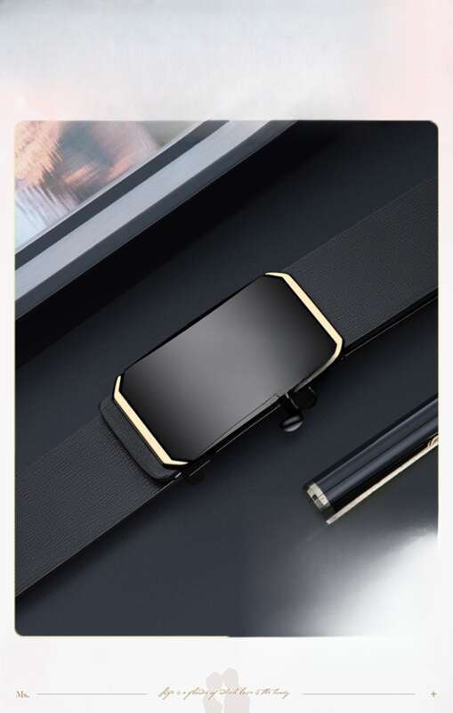 Men's Toothless Inner Business Automatic Buckle Hundred Belt_voghion.com