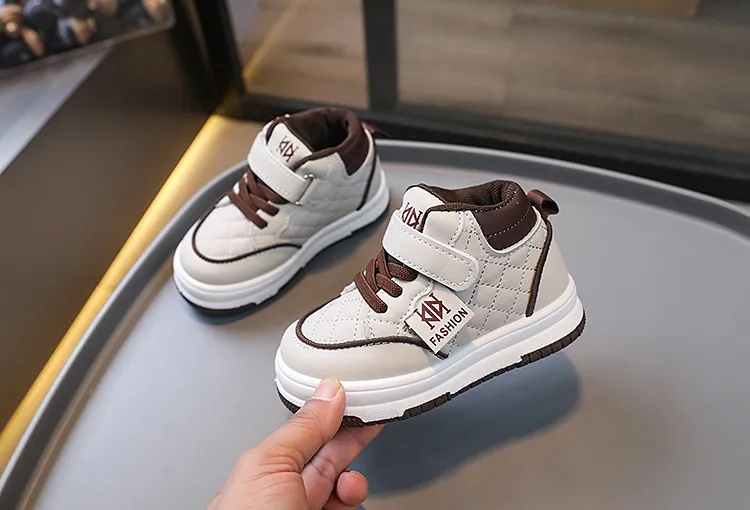 Toddler Boy Basketball Girl Sport Non-slip Footwears Autumn Student Kidsnest New Outdoor Shoes Sizes US5c-US1y_voghion.com