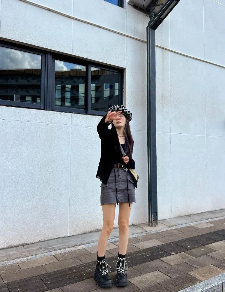 Bottines roses mignonnes pour femmes, bottines blanches de style punk, chaussures courtes kawaii pour femmes, combat, demi-saison, soldes, Pu_voghion.com