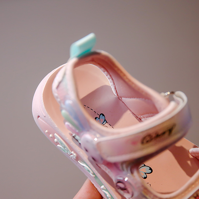 2024 New Children's Princess Elsa Beach Shoes Trendy Brand Big Girl's Summer Sandals_voghion.com