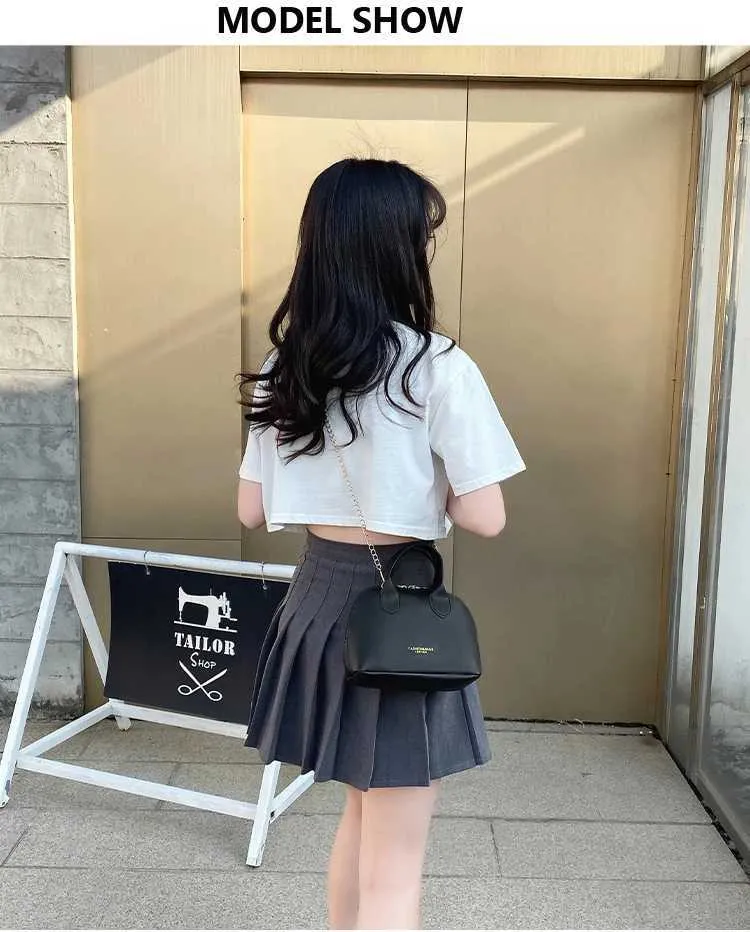 Fashion Women Shoulder Designer Shell Ladies Hand Bag Large Capacity Crossbody Bags Vintage PU Leather Totes_voghion.com