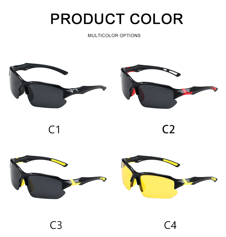 Herren-Sonnenbrillen Neue polarisierte Sonnenbrillen zum Radfahren, winddichter Augenschutz, Angeln, Bergsteigen, Radfahren, Nachtsichtbrille_voghion.com