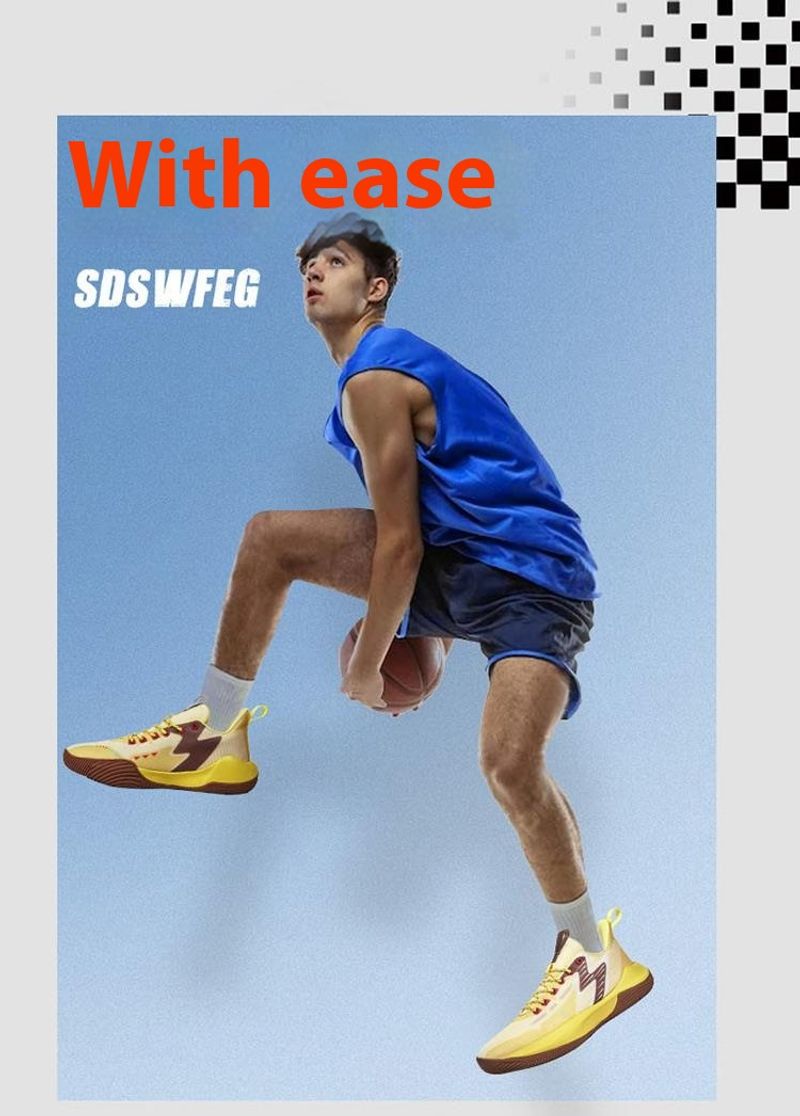 Verschleißfeste Basketballschuhe für Herren, Sport-Air-Cushion-Sohle, solide, scharfkantige, professional_voghion.com
