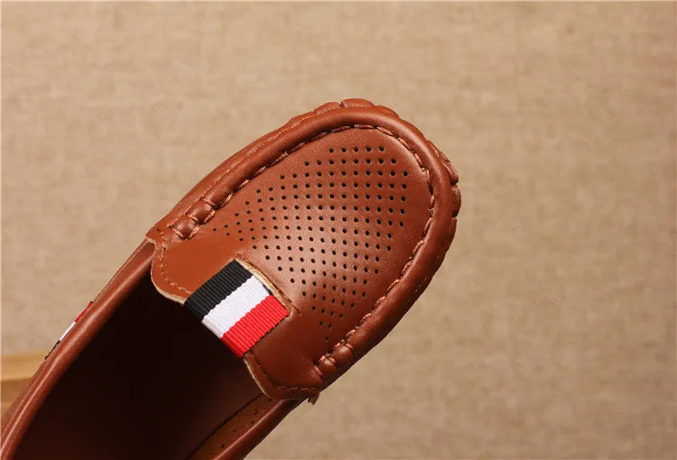 Kanner PU Lieder Jugend Casual Style Happysteps Weich bequem Loafers Slip on Klengkanner Kannerschong Gréissten US5C-US4Y_voghion.com
