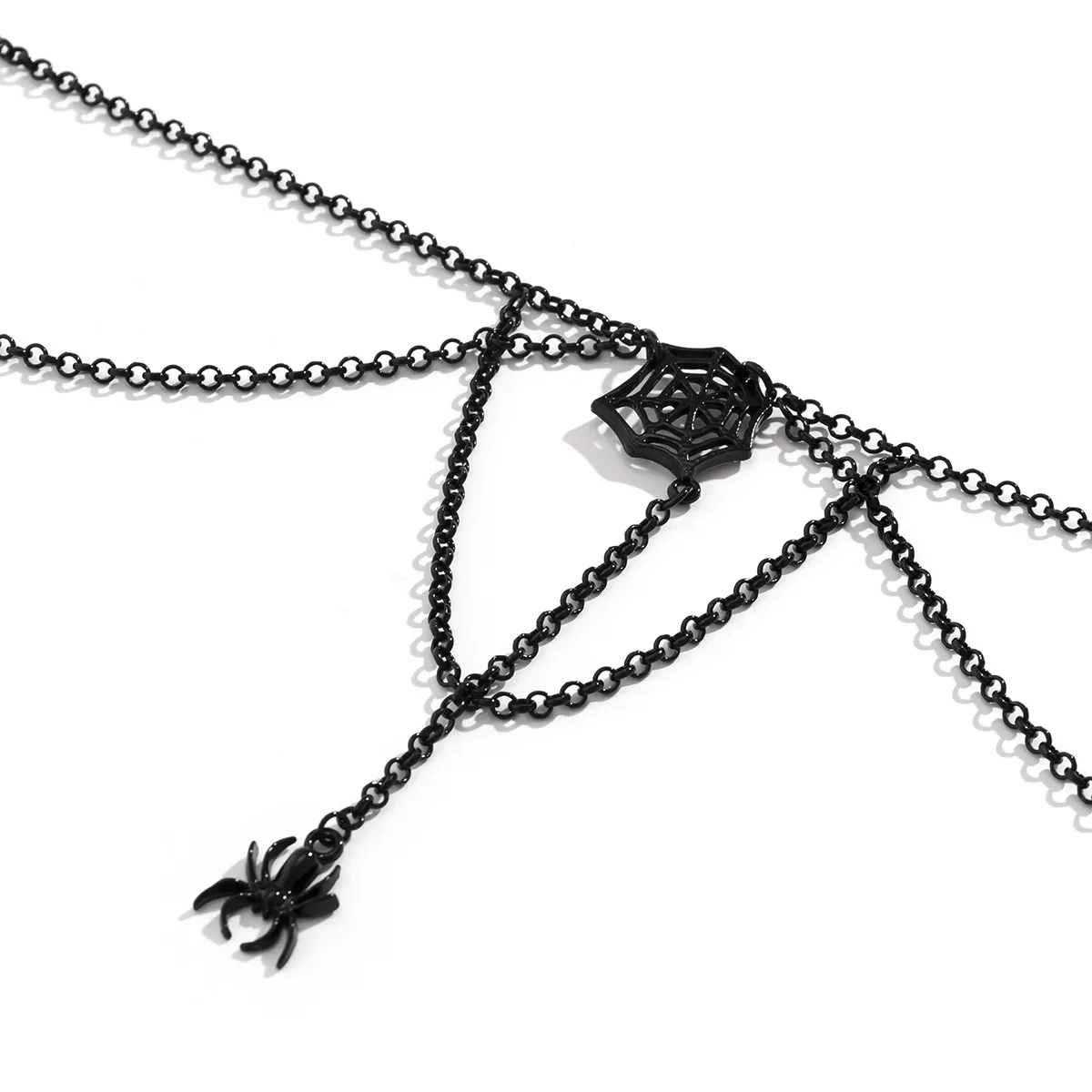 Catene Moda Ragno Halloween Ciondoli Collana Girocollo Per Uomo Donna Gotico Hip Hop Catena Rotonda Croce Lunga Gioielli_voghion.com