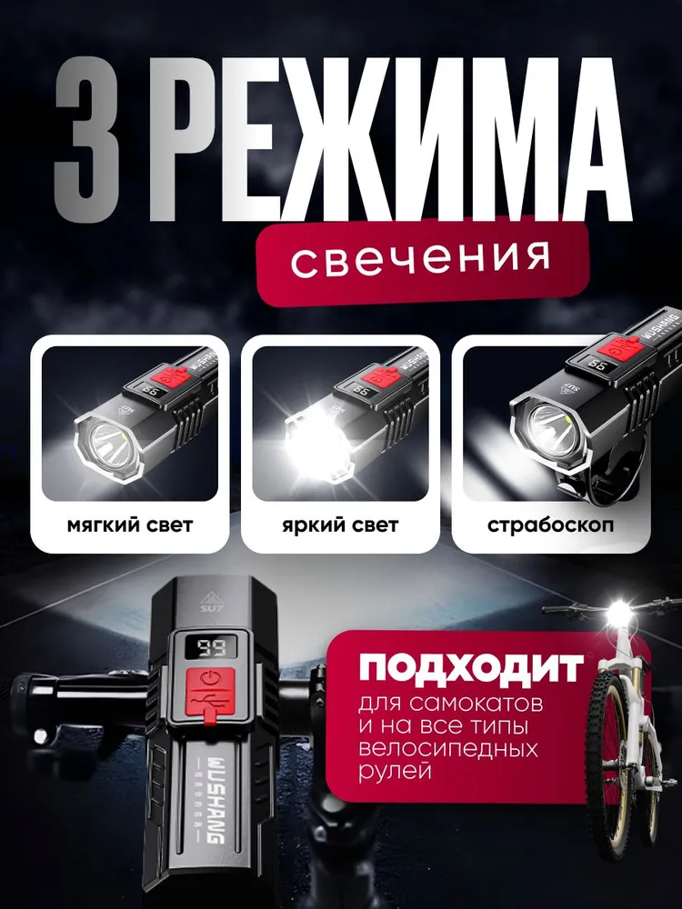 Bike Lights,Bike Light For Night Riding, 600 Lumen LED Bike Headlight,Rechargeable Bike Headlight, With High Beam&Low Beam Light_voghion.com