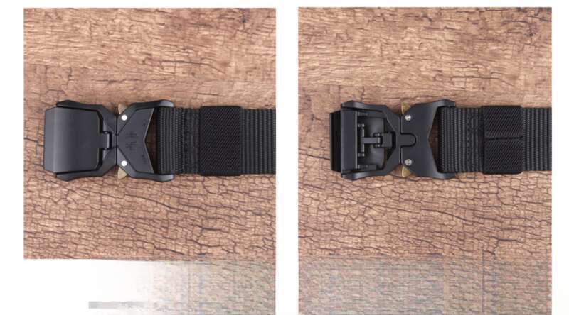 Ceinture en toile pour pantalon de travail tactique en nylon tressé pour homme, accessoire d'entraînement militaire, audiophile, pour étudiant_voghion.com
