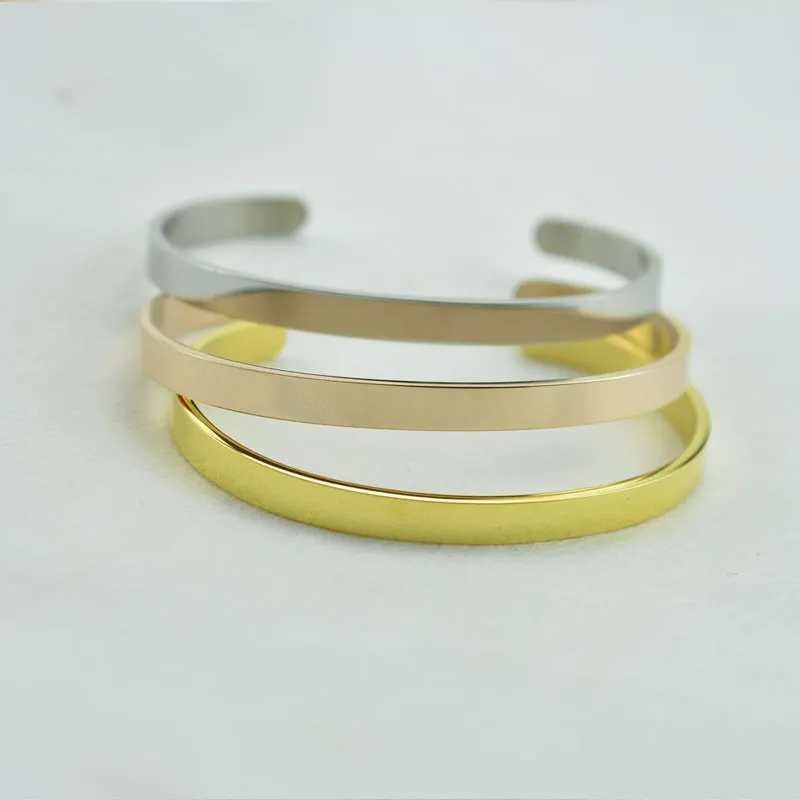 Bracciale rigido in acciaio inossidabile per donna e uomo_voghion.com