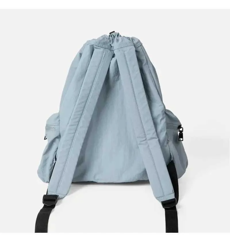 Fashionable Women's Nylon Drawstring Backpack Casual Travel Bag_voghion.com