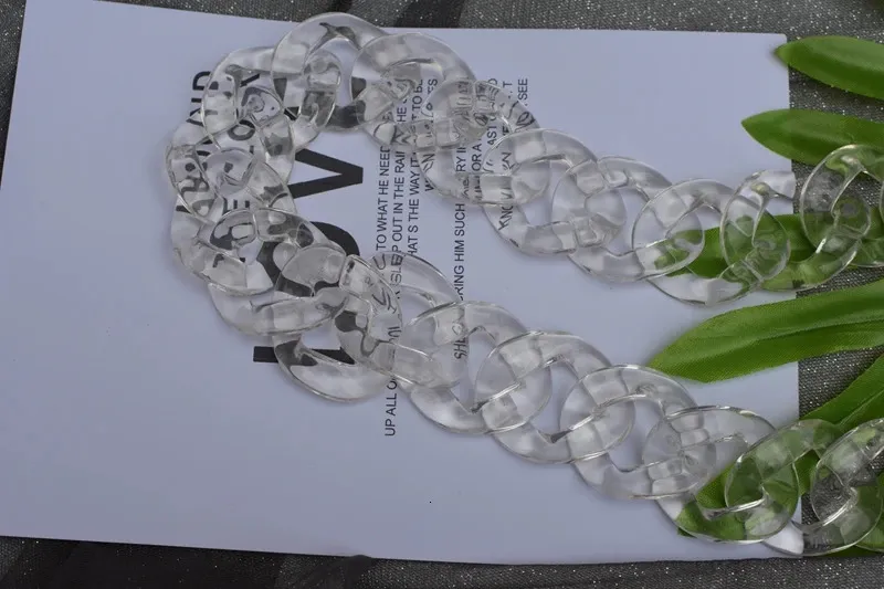 Visgraat 30-120cm Acryl Hars Ketting Handtas Plastic Mode Kleurrijke Vrouwen Tas Accessoires Schouderband 241115_voghion.com