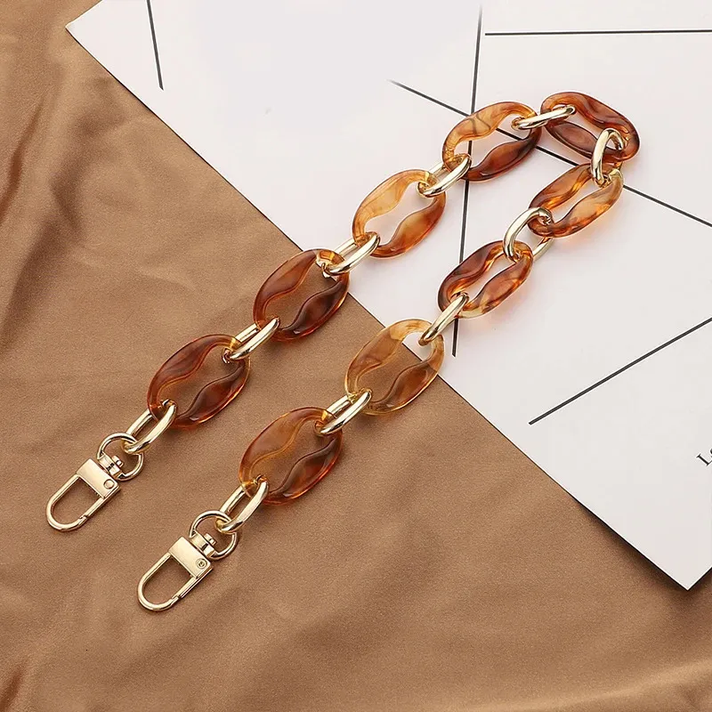 Acryl Vintage Abnehmbare Bunte Taschen Strap Handtasche Schulter Tasche Multifunktionale Harz Kette Für Geldbörse Alle-spiel_voghion.com