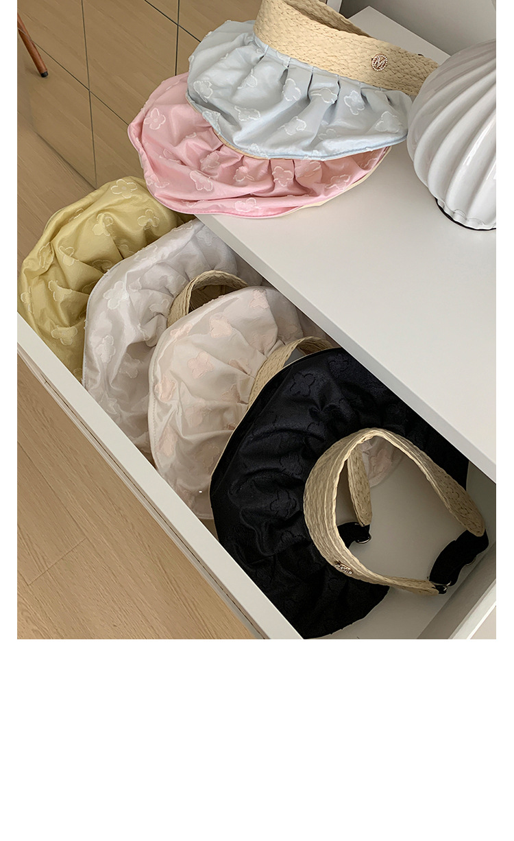 Women's Wide Brim Sun Visor Hat With Uv Protection For Summer_voghion.com