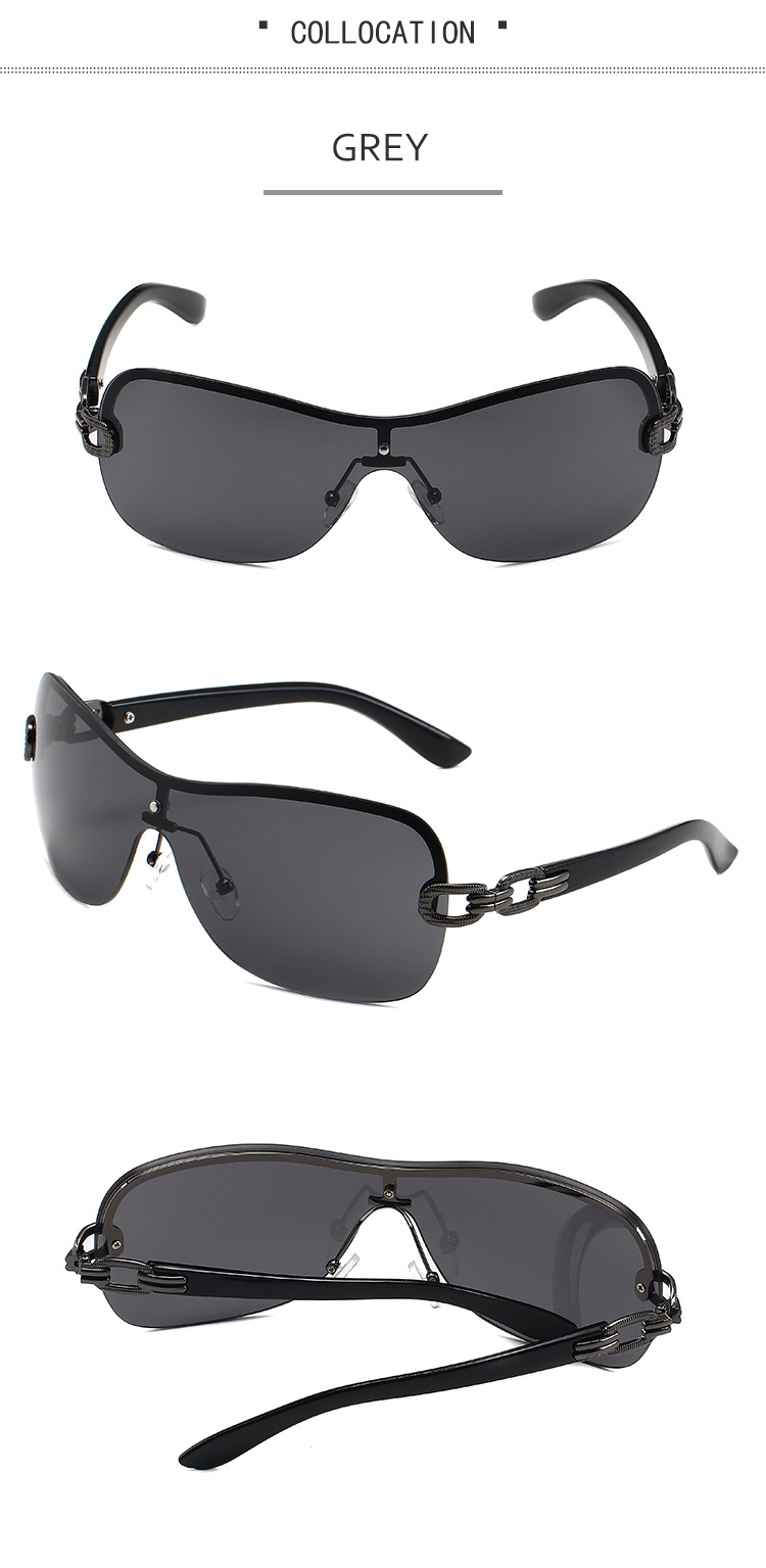 Occhiali da sole da uomo, alla moda, senza montatura, monoblocco, per donna, Y2K Millennium, monoblocco, antivento, sportivi, per donna_voghion.com