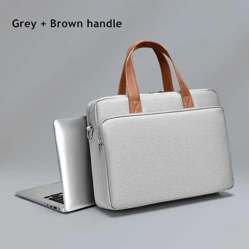 Geantă de laptop rezistentă la șocuri 14/15/16 inch geantă de mână servietă bărbat/doamnă husă de umăr pentru carte notebook tabletă PC Ba241107_voghion.com