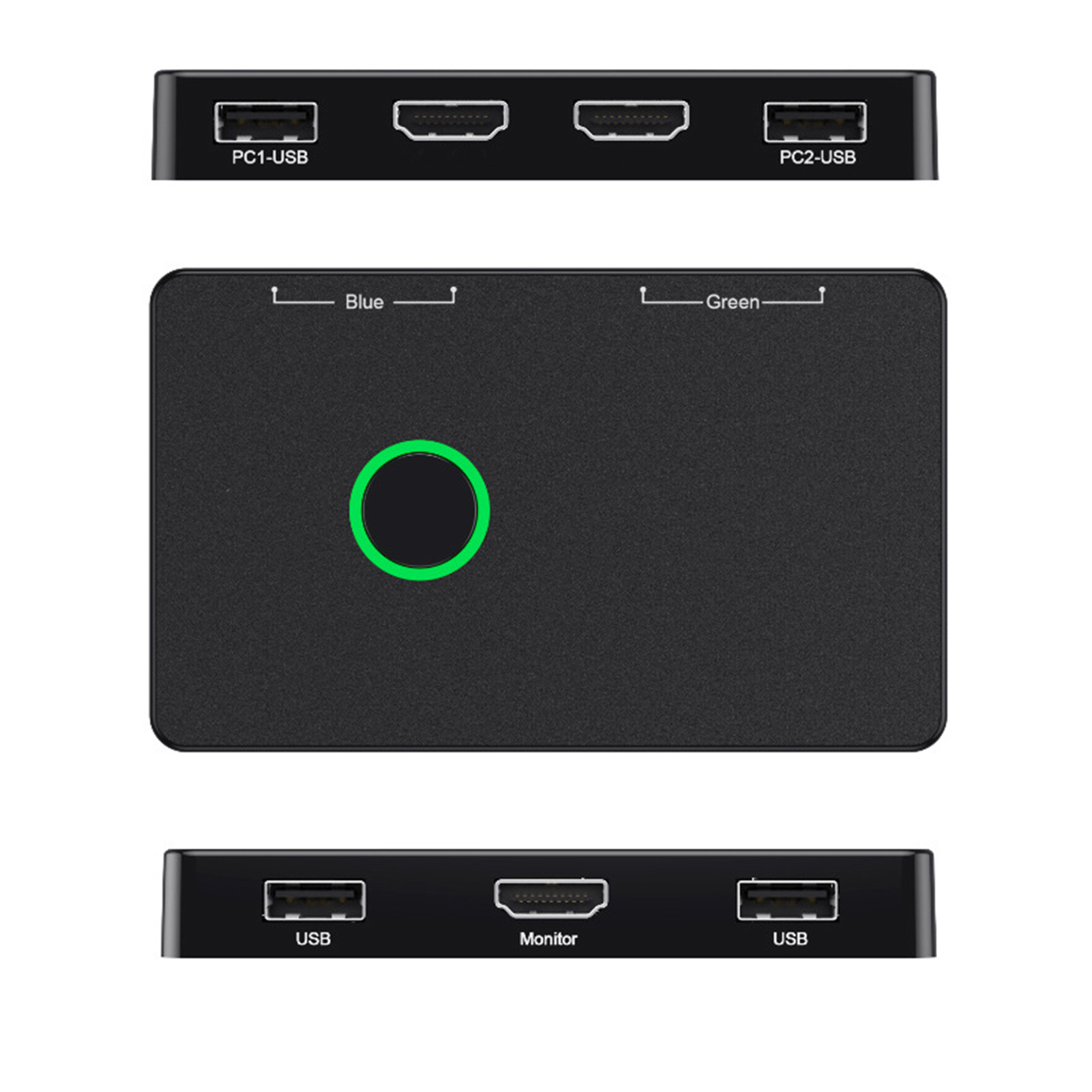 1 Set 4K HD-compatible High Speed with Indicator Light USB 2 Computers Sharing Multiple Devices Switcher Box Home Supply_voghion.com