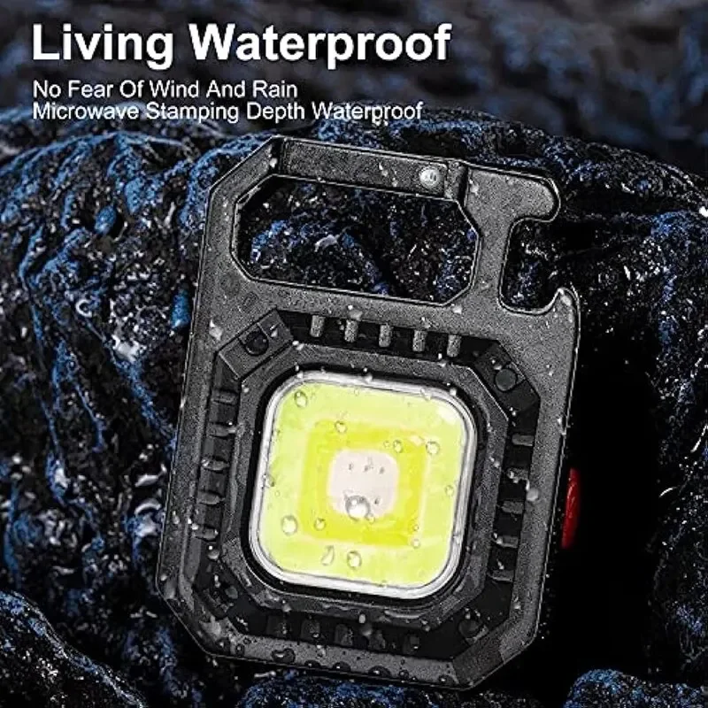 Mini lampe de poche led rechargeable avec aimant et 7 modes_voghion.com