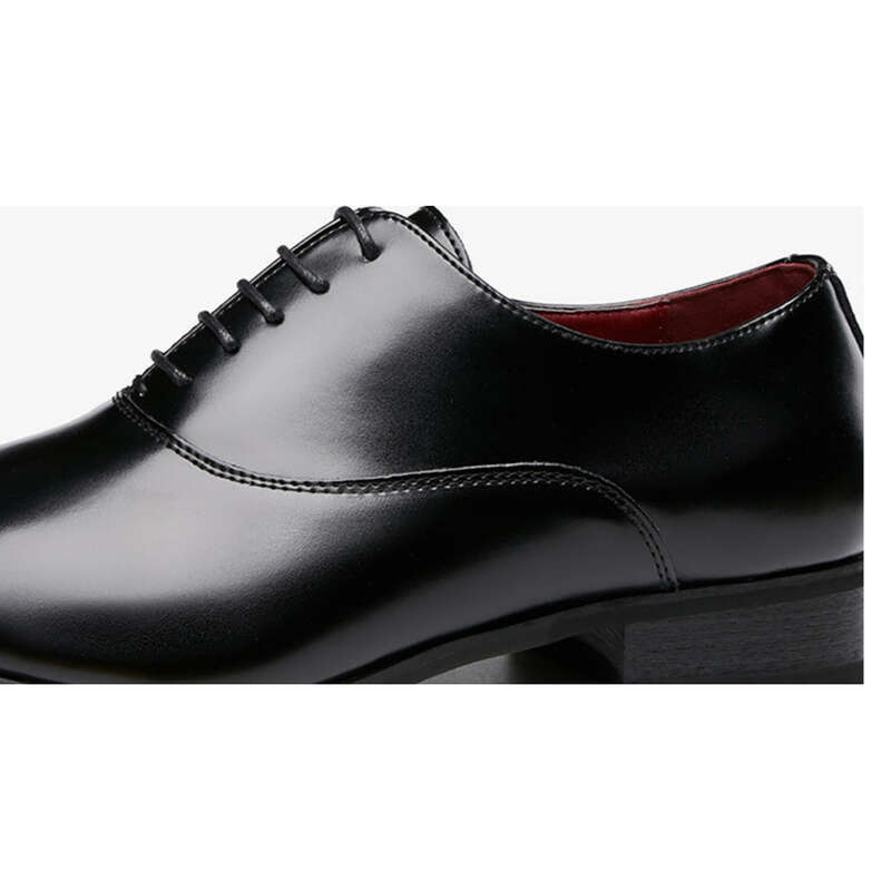 2025 New Business Men's Lace-up Non-commissioned Officers Wedding Three-layer Oxford Shoes British Style_voghion.com