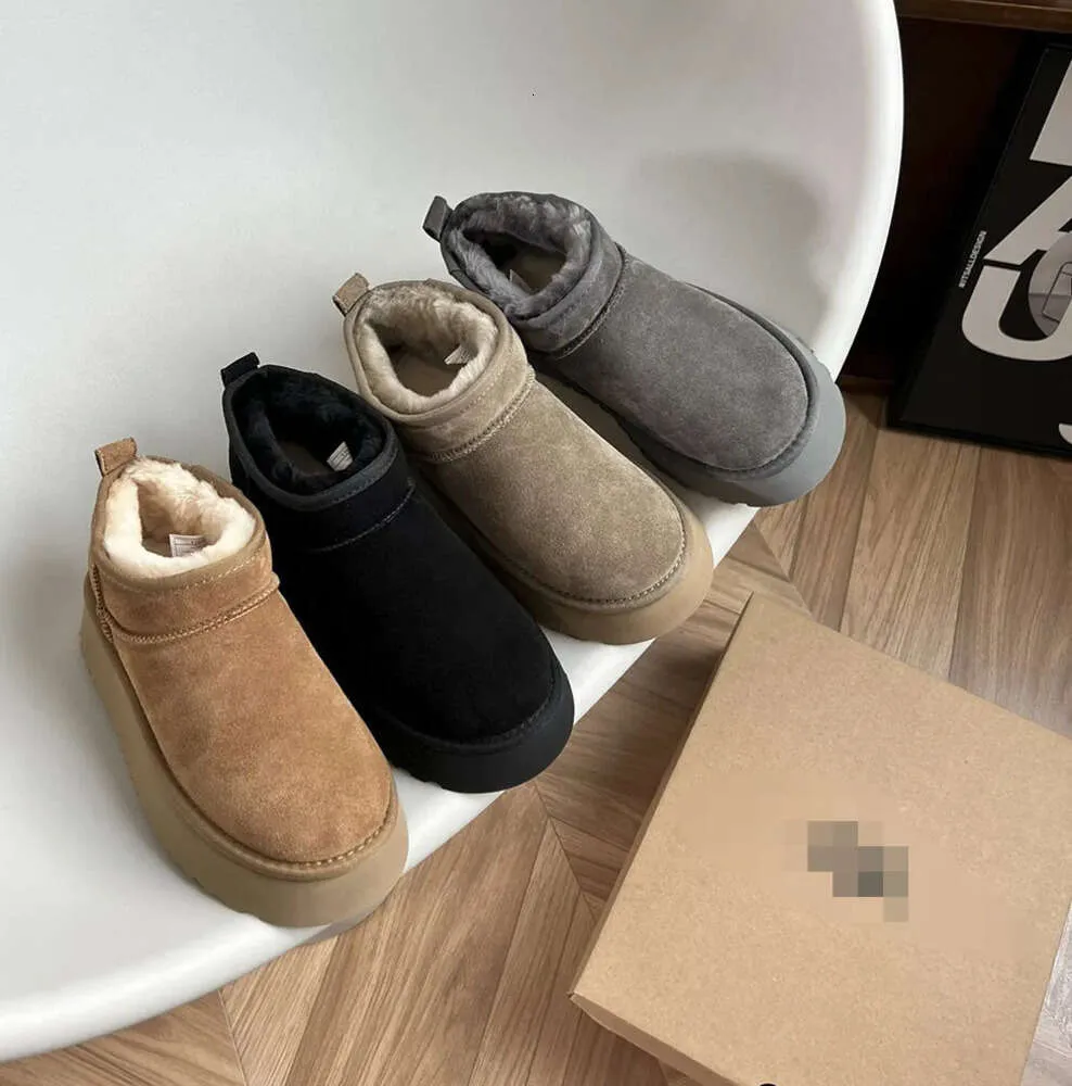 Women Winter Ultra Mini Boot Designer Australian Platform Boots for Men Real Leather Warm Ankle Fur Booties urious Shoe_voghion.com