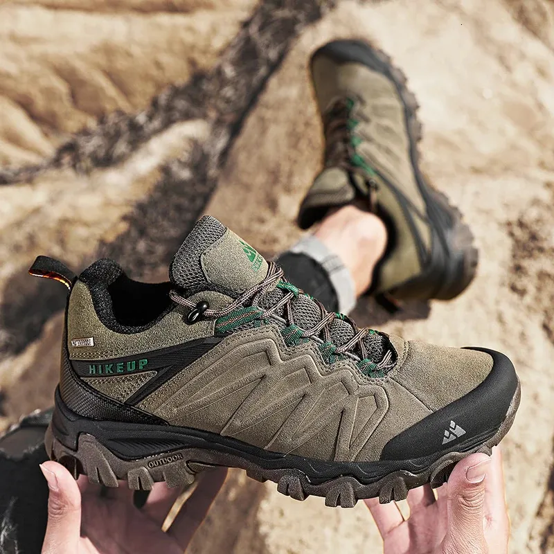 Herren Wanderschuhe Aus Leder Trekking Outdoor Kletterschuhe_voghion.com