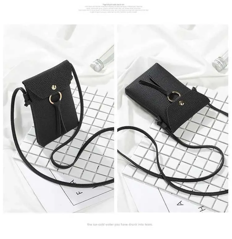 Crossbody Cell Schulter für Frauen Einfache Messenger Solide Taschen Telefon GeldbörsenC241021_voghion.com
