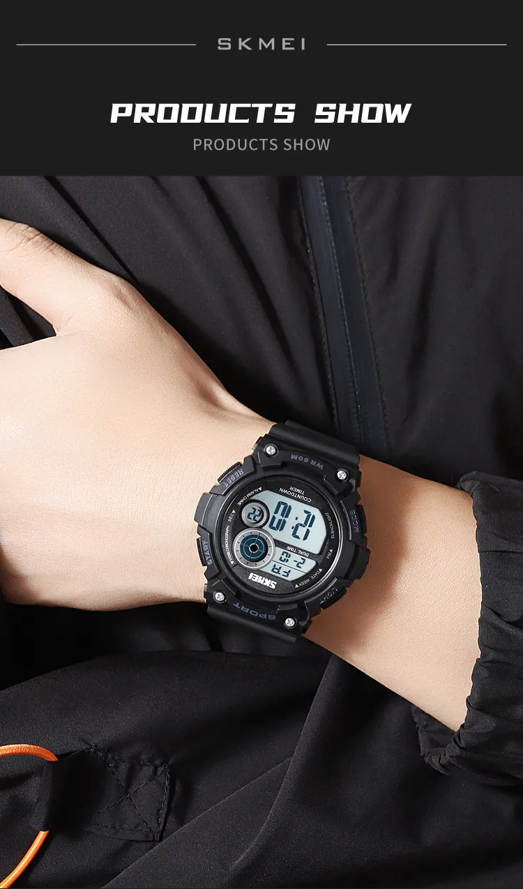 Orologio da polso elettronico alla moda per bambini, studenti, adolescenti, resistente all'acqua, orologi digitali sportivi per uomo_voghion.com