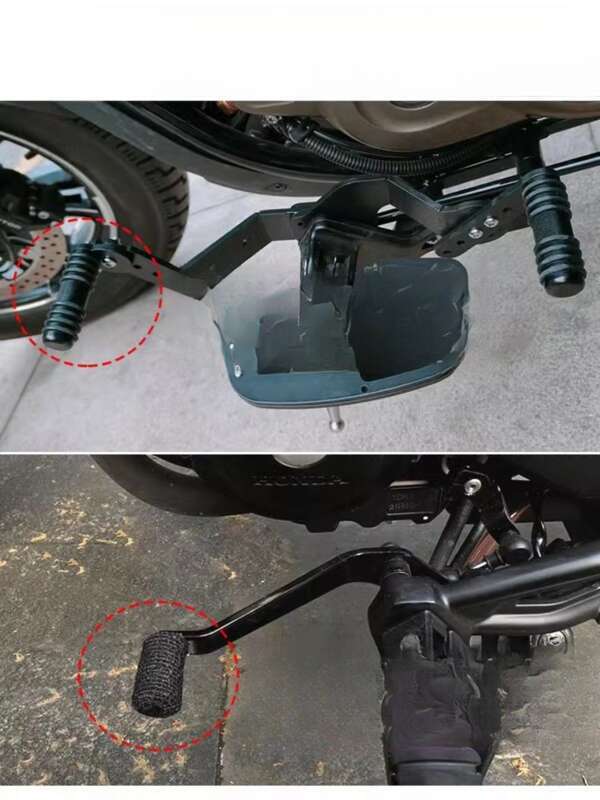 【 Coleção 2375 People 】 Alavanca de motocicleta, modificação de equipamento de pilotagem de motocicleta de borracha de mudança de marcha, autoadesivo_voghion.com
