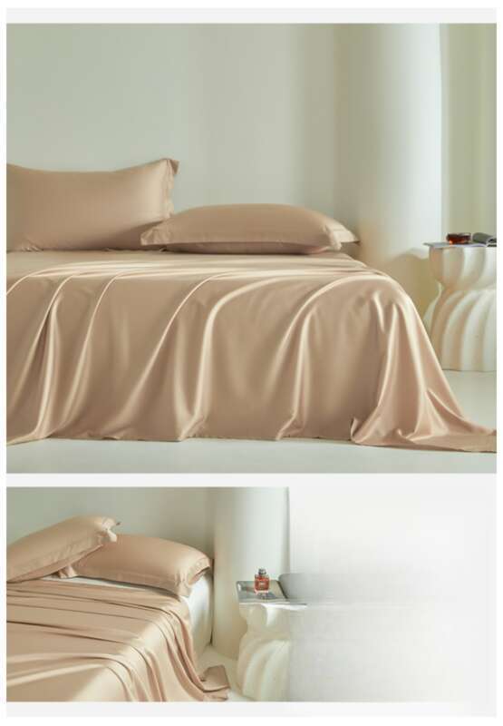 Grado A 100 Lycra Tencel letto, singolo tinta unita primavera Ice Silk lenzuolo, federa, set da 3 pezzi, estate_voghion.com