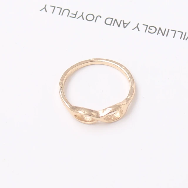 Ζεστές πωλήσεις Νέα μόδα πανκ άνδρες Infinity Luck 8 κράμα δαχτυλίδια δάχτυλων για γυναίκες γάμος αρραβώνων κοσμήματα χονδρικής δώρο bijoux_voghion.com