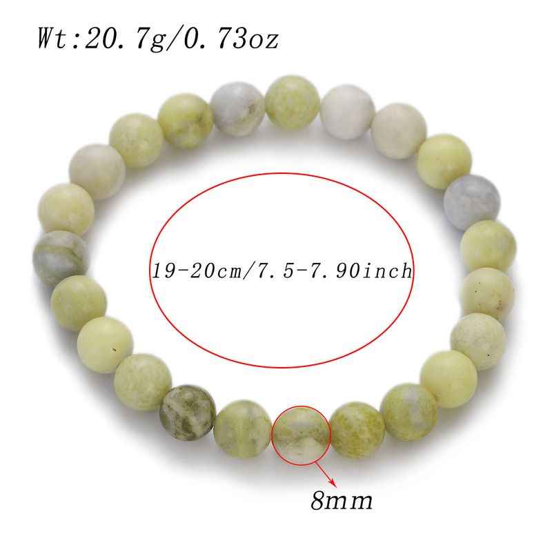 Neu Stein Jade Perlen Perlen Bunte Natürliche Chalcedon Achat Armband_voghion.com