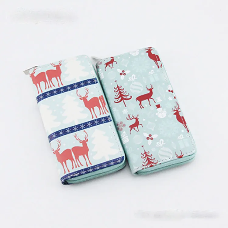 Baby Christmas elk Alpaca Print Coin Purse cartoon Xmas deer Alpacasso children wallet 12 styles women Hand bags C5223_voghion.com