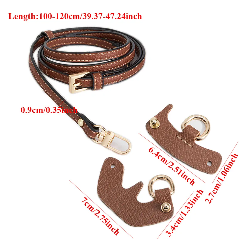 Neuer Transformationsgurt für Taschen, stanzfrei, lange Umhängegurte aus echtem Leder, Taschenteil-Zubehör_voghion.com