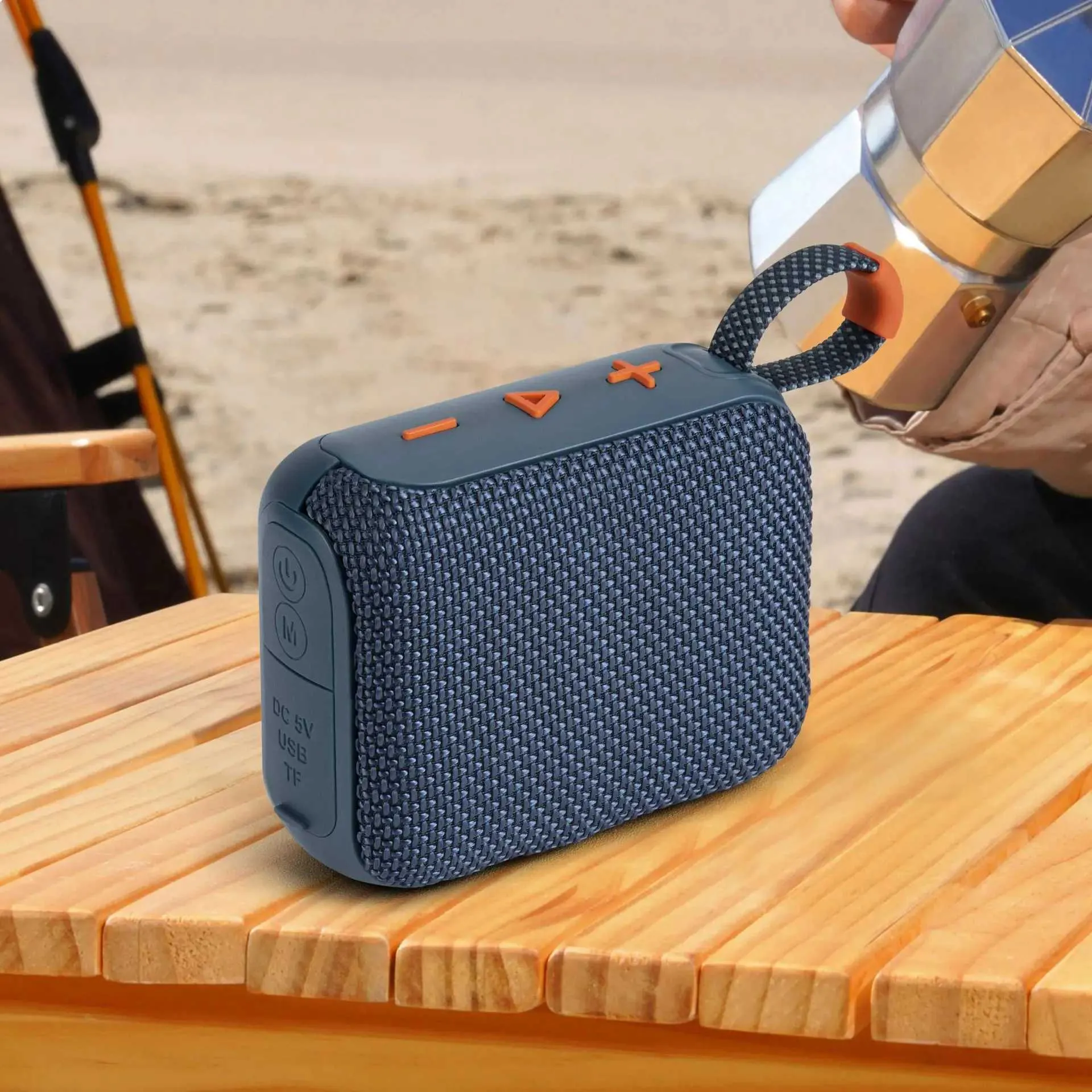 GO4 Mesh Mini Portable Handheld Outdoor Wireless Speaker TWS Stereo Column Music Center Subspeaker/TF Card/USB Disk_voghion.com