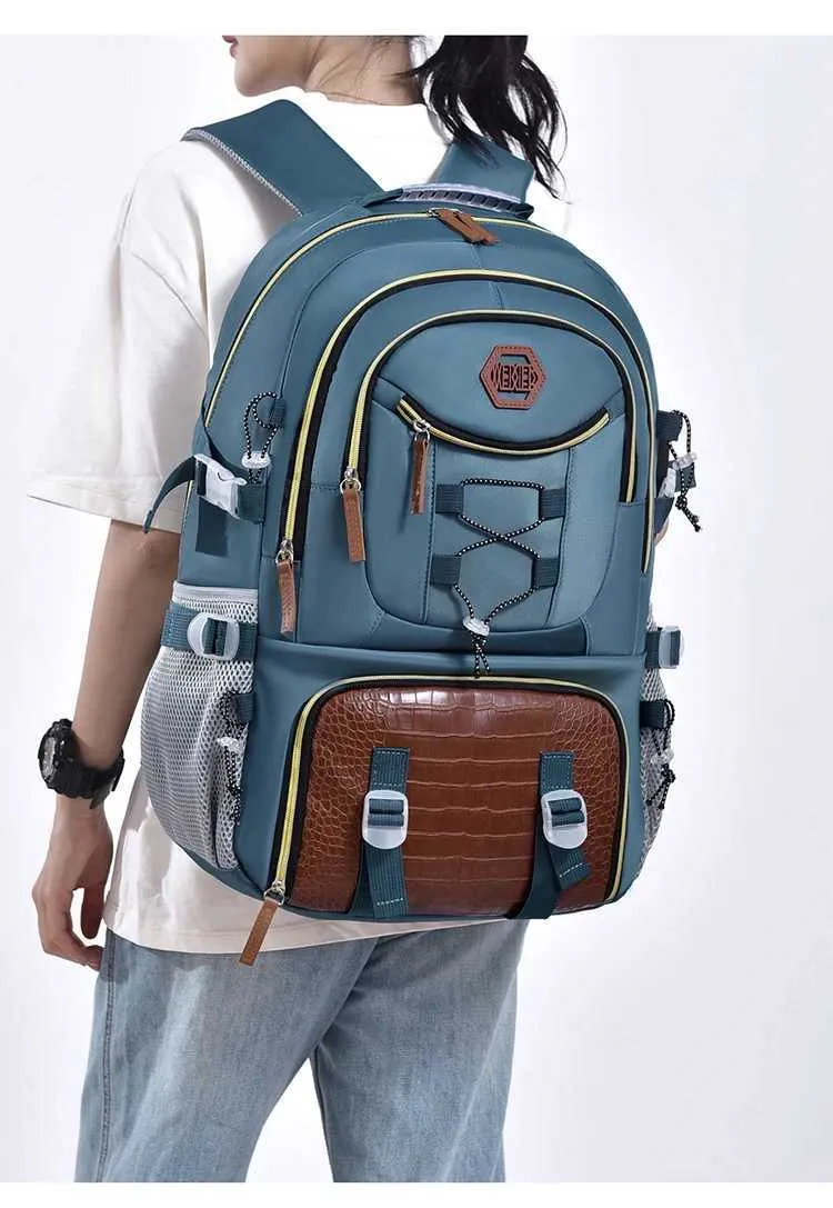 Outdoor Travel Backpack Men Women Multi-pockets Camping Shoulder Laptop School Bag Daypacks Trip Lage Storage_voghion.com