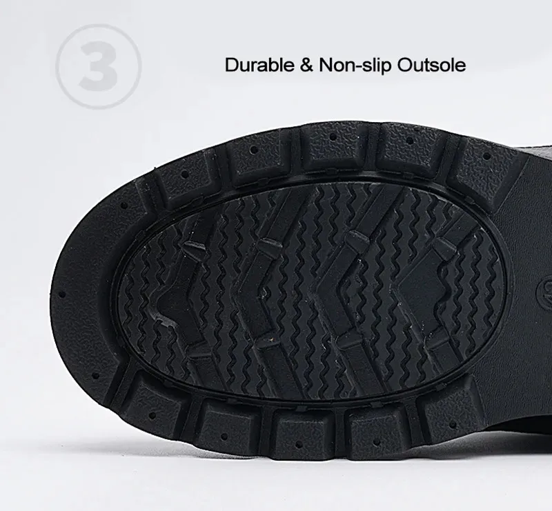 Bottes d'hiver pour hommes, grandes tailles, chaudes, en peluche, longues, imperméables, mi-mollet, pour l'extérieur, baskets durables, chaussures de loisirs à enfiler_voghion.com