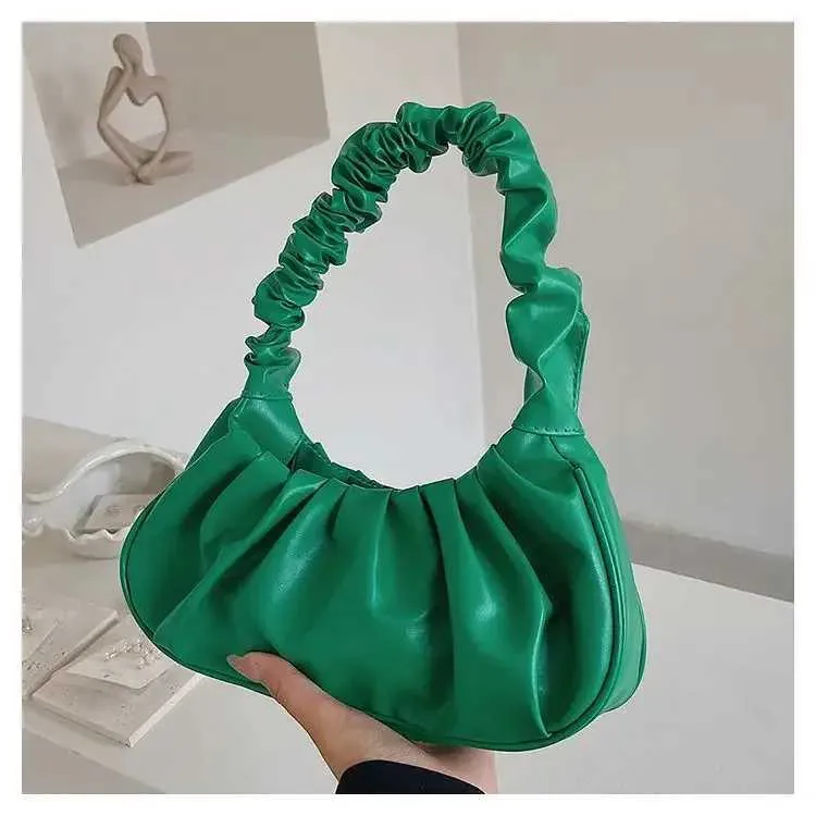 Nieuwe geplooide wolk met niche-ontwerp voor dames, modieuze Gerie-tas voor dames, veelzijdige handtas Y241123_voghion.com