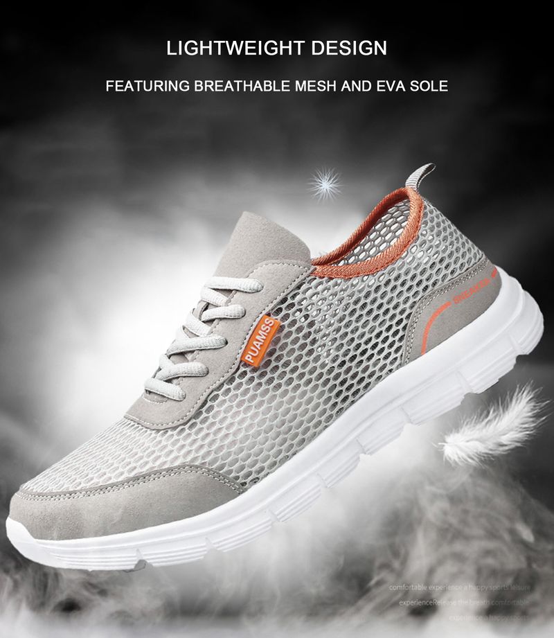 Sommer Mesh Laufschuhe Leichte Und Atmungsaktive Herren Sneakers_voghion.com