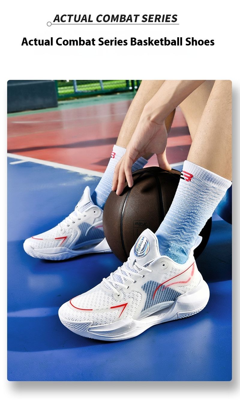 Ultraleichte Basketballschuhe Herren, professionelle Wachen, solide Turnschuhe, atmungsaktive Single-Mesh-Sneaker für_voghion.com