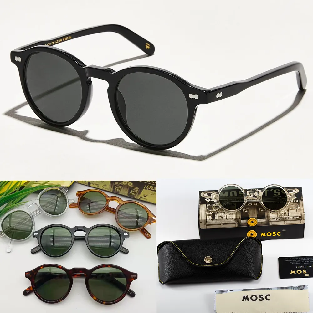 Polarized Sunglasses Vintage Miltzen Retro Round Frame Unisex_voghion.com